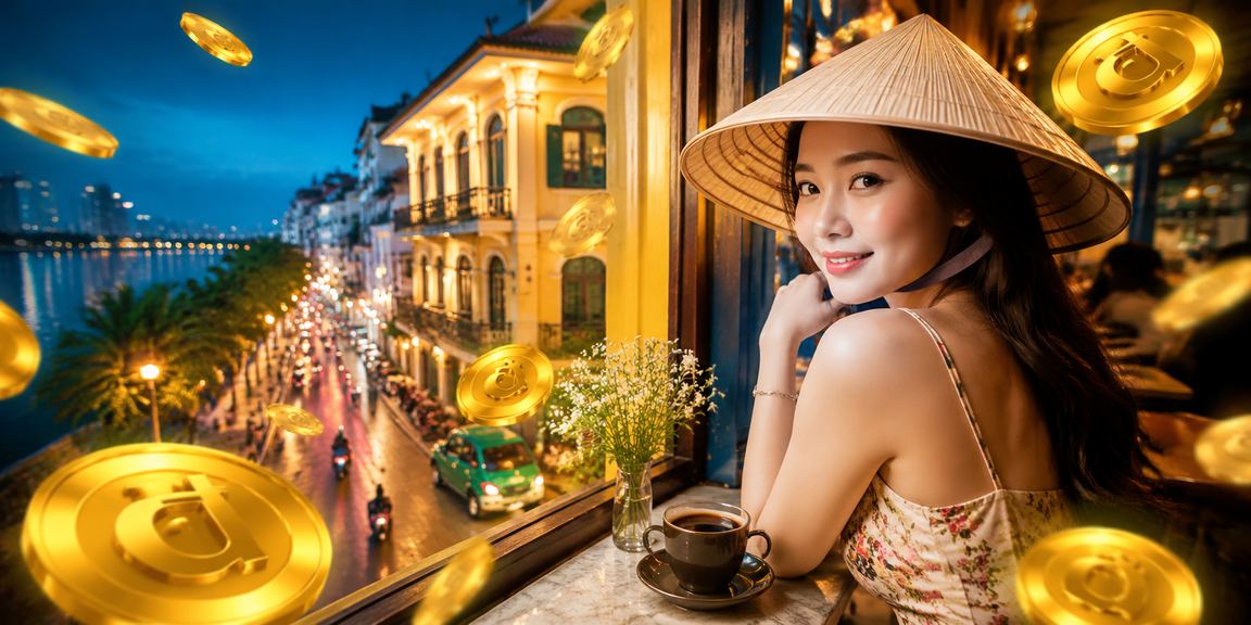 Người dùng Hà Nội nạp tiền cá cược thể thao với nón lá truyền thống