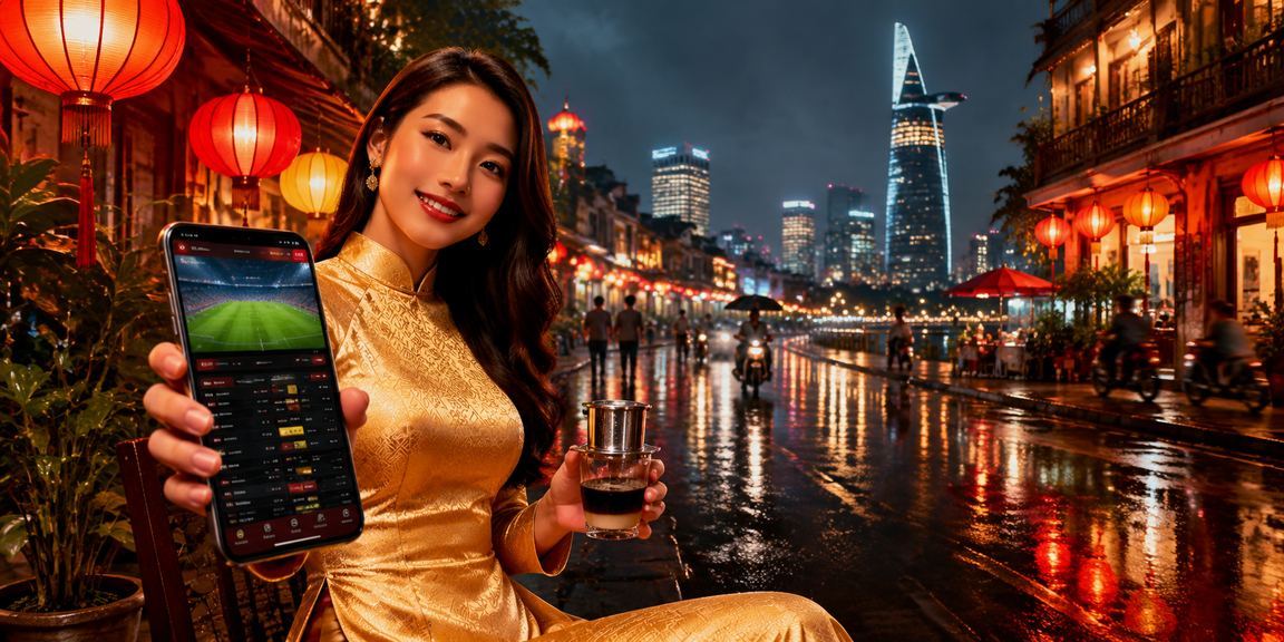 Người phụ nữ mặc áo dài Việt Nam tham gia cá cược thể thao tại Thành phố Hồ Chí Minh